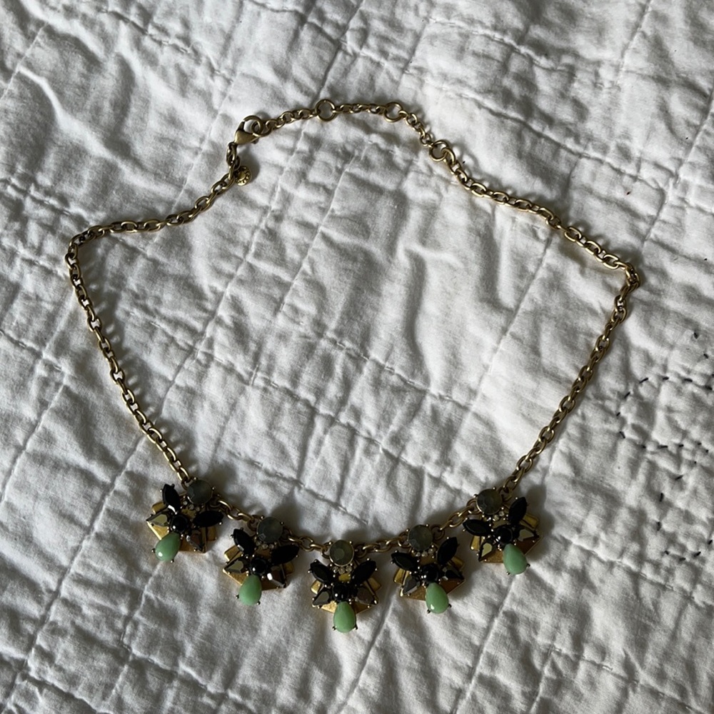 JCrew Factory Statement Necklace - Mint Green